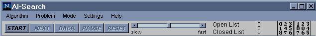 [AI Search Main Menu Bar]