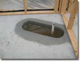 Photo of a box-out for a bath.