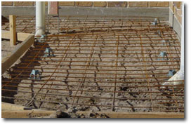 Diagram of square mesh. The main mesh wires are 200 mm apart.