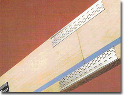 Photo of a beam joined end to end.