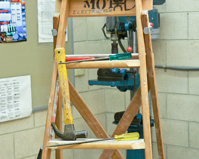 Unsafe ladder