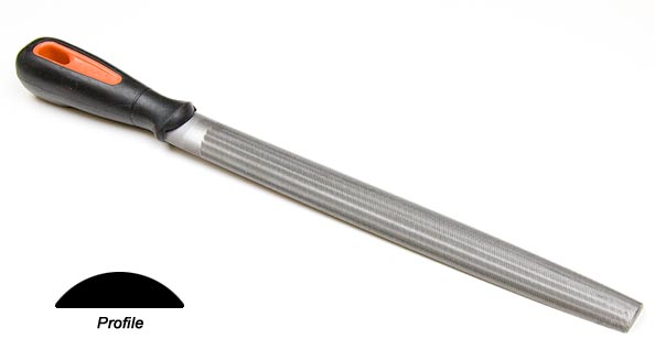 Photo of a half round file