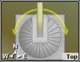 Image of the telescope viewed from above and turned zero divisions.