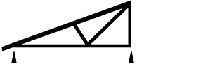 Diagram of a half truss.