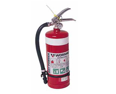 Dry chemical powder fire extinguisher