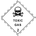 Label for Dangerous Goods Class 2.3