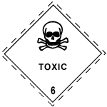 Label for Dangerous Goods Class 6.1