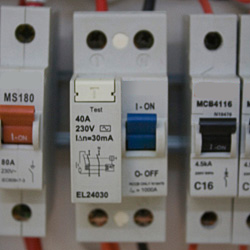 A residual current device (safety switch)