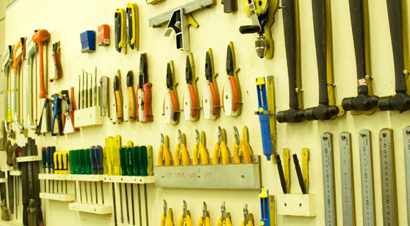 Photo of a tool board