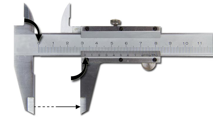 Image showing measuring with a vernier caliper