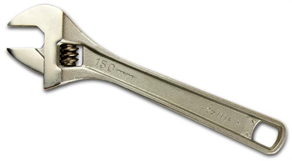 Photo of adjustable spanner