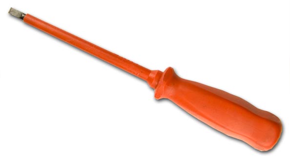 Photo of a flat blade screwdriver