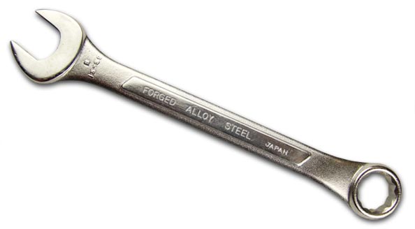 Photo of an open end spanner