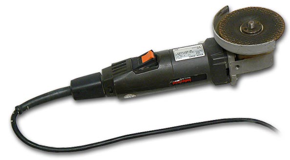 Photo of an angle grinder