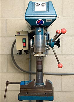 Photo of a pedestal drill