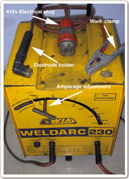 Photo of arc welding machine