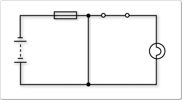 Graphic of an electrical circuit