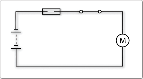 Graphic of an electrical circuit