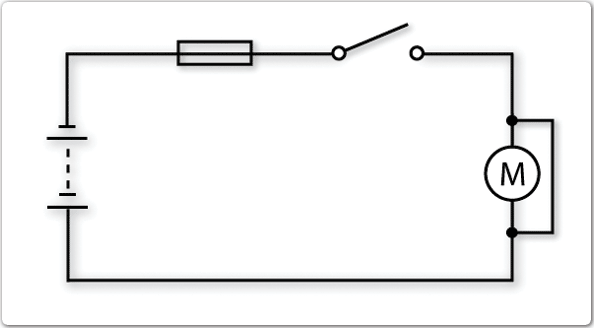 Graphic of an electrical circuit