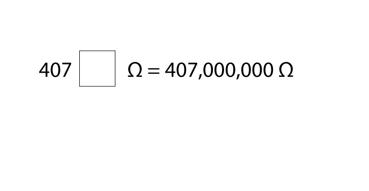 407,000,000 ohms image