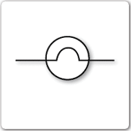 Graphic of an electrical symbol