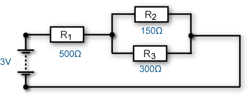 Diagram of a serial parallel circuit