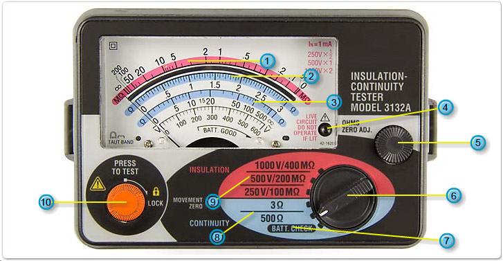 Image of a Kyoritsu insulation tester