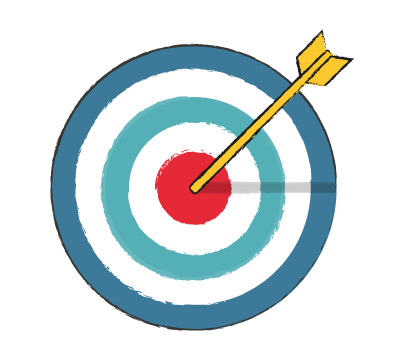 CRAAP Accuracy: Dartboard with arrow in the middle
